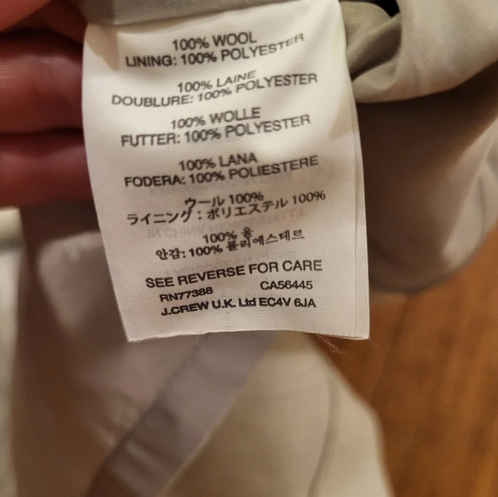 J. Crew Cream Midi Dress with Black Trim